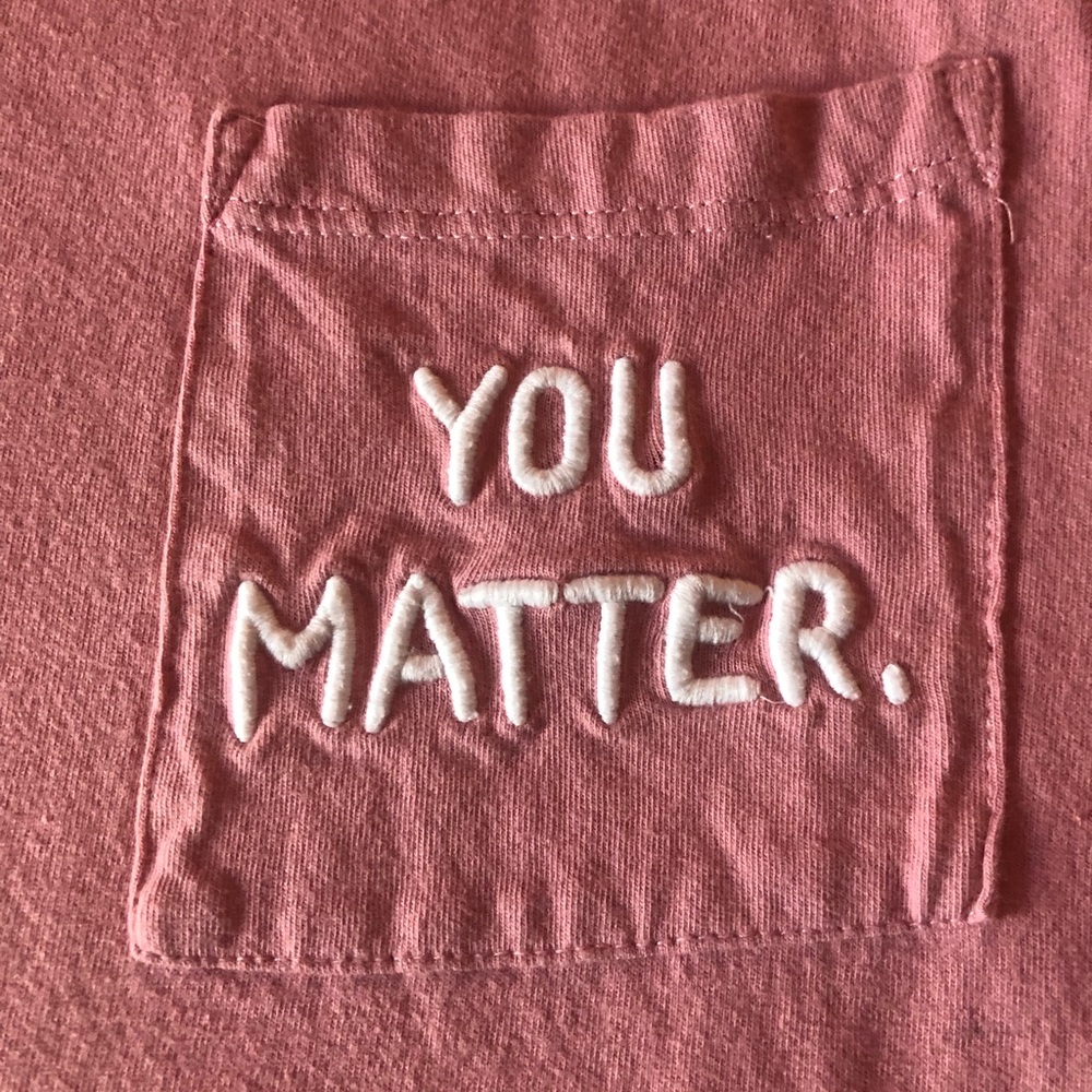 “You Matter” crop top tshirt